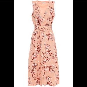 Joie Ethelda belted floral-print linen midi dress